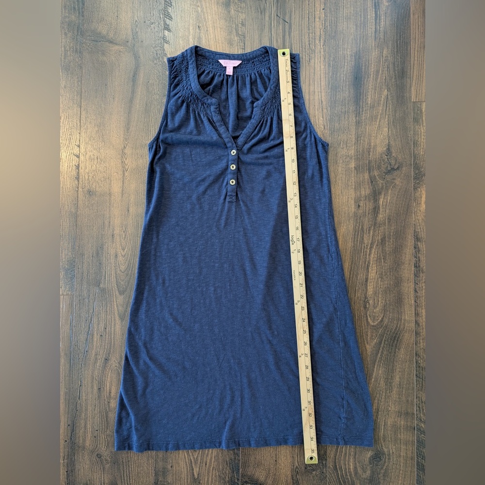 Lilly Pulitzer Essie Sleeveless Shift Dress Navy Size Small - Picture 9 of 10